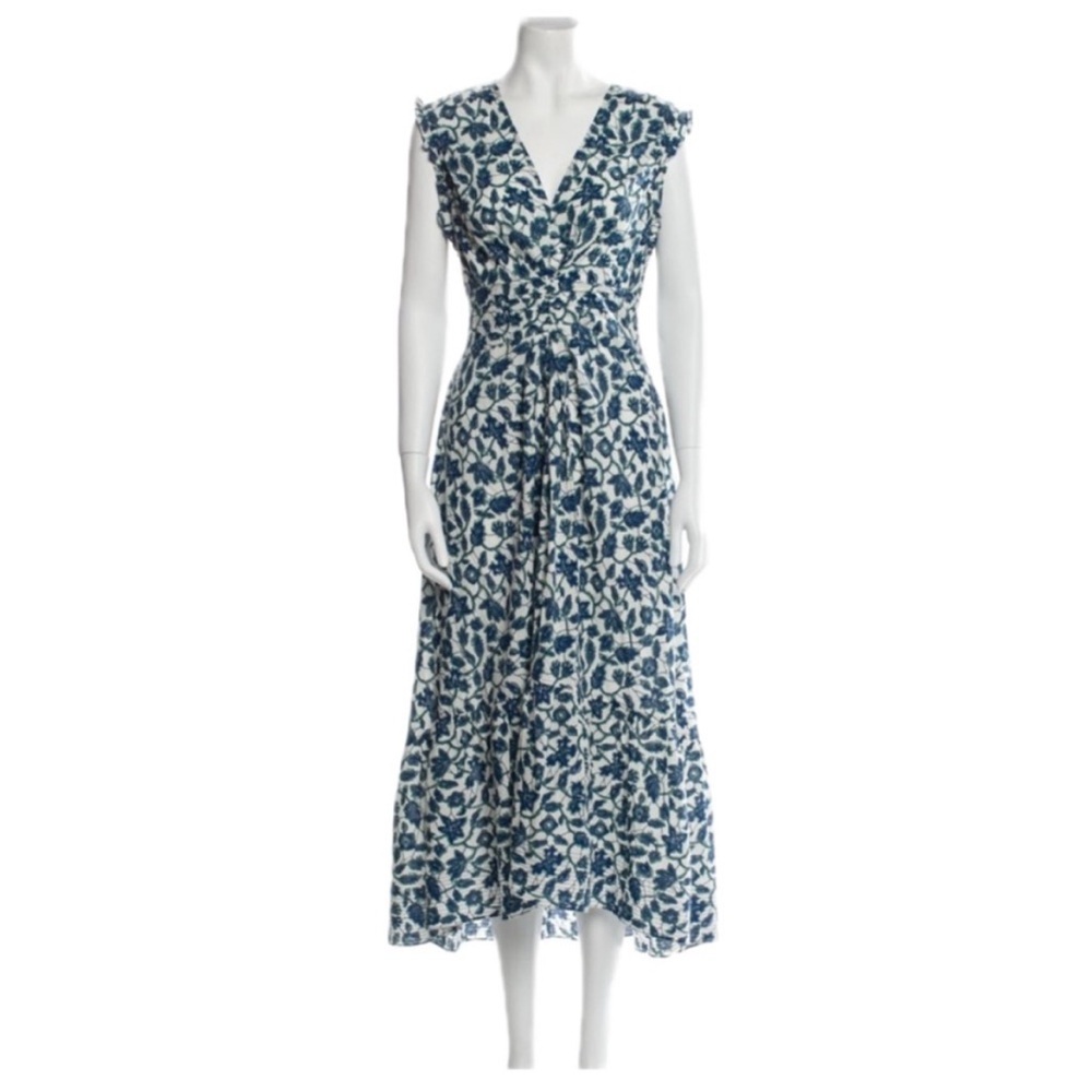 Derek Lam 10 Crosby A-Line Midi Dress Floral Fever Boho Cottagecore Classic Fem